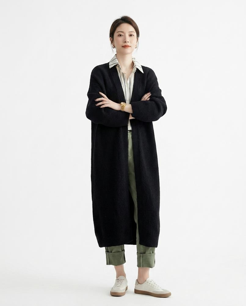 Nord Wear - Remen | Open-Front Longline Knit Cardigan Women