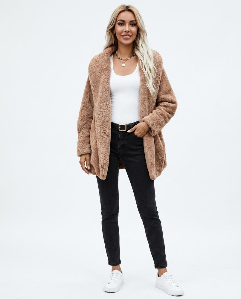 Nord Wear - Kezok | Plush Open-Front Coat Women
