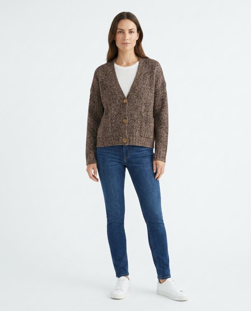 Nord Wear - Eopud | V-Neck Marled Knit Cardigan Women