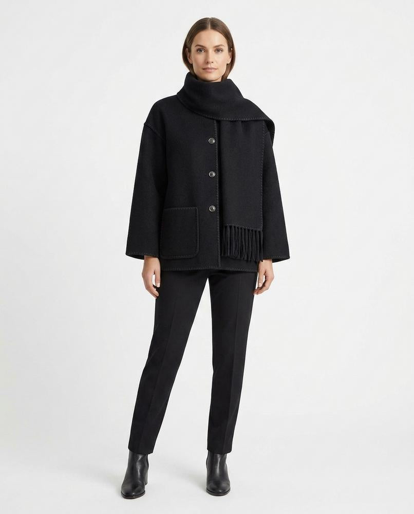 Nord Wear - Sonus | Hooded Contrast-Trim Coat Women