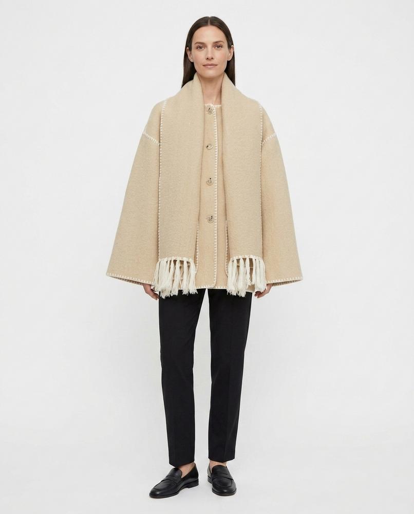 Nord Wear - Sonus | Hooded Contrast-Trim Coat Women