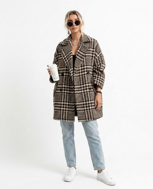 Nord Wear - Vizuk | Plaid Double-Breasted Coat Women