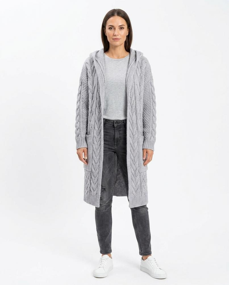 Nord Wear - Yovil | Hooded Cable-Knit Knit Cardigan Women