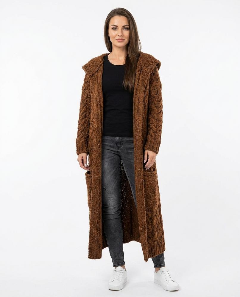 Nord Wear - Yovil | Hooded Cable-Knit Knit Cardigan Women