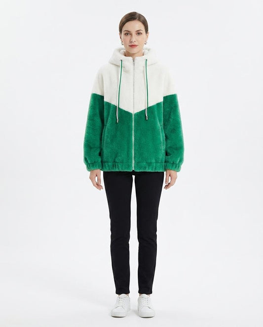 Nord Wear - Yulim | Color-Block Plush Jacket Women