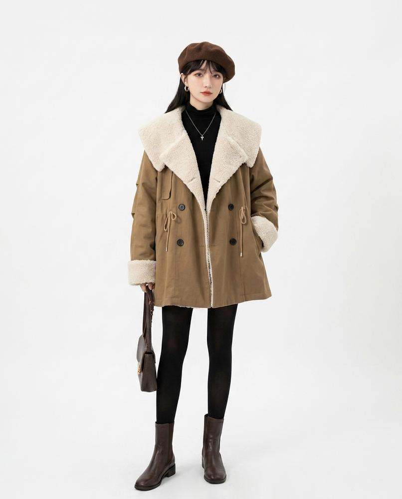 Nord Wear - Depes | Sherpa-Lined Double-Breasted Coat Women