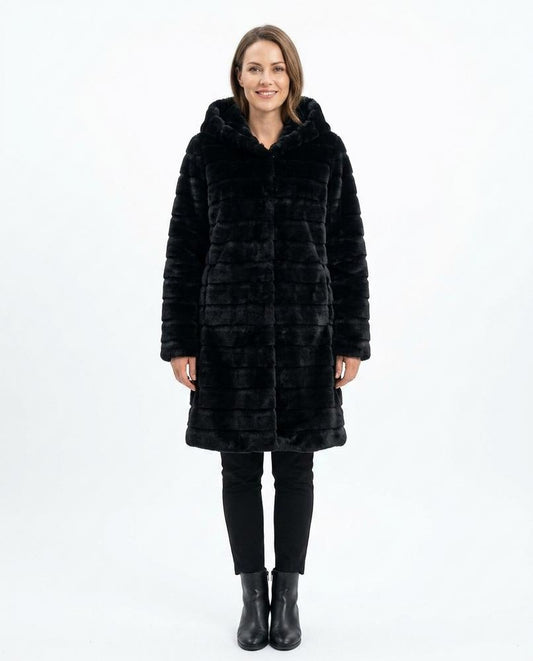 Nord Wear - Dikos | Hooded Faux Fur Coat Women