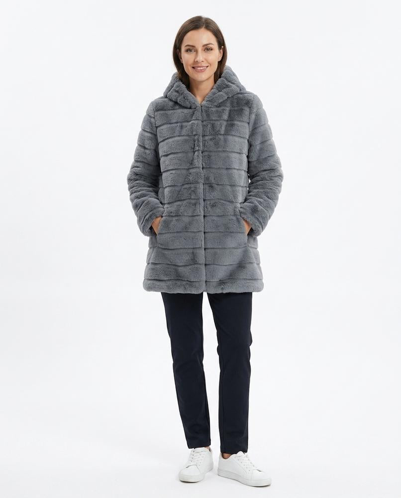 Nord Wear - Dikos | Hooded Faux Fur Coat Women