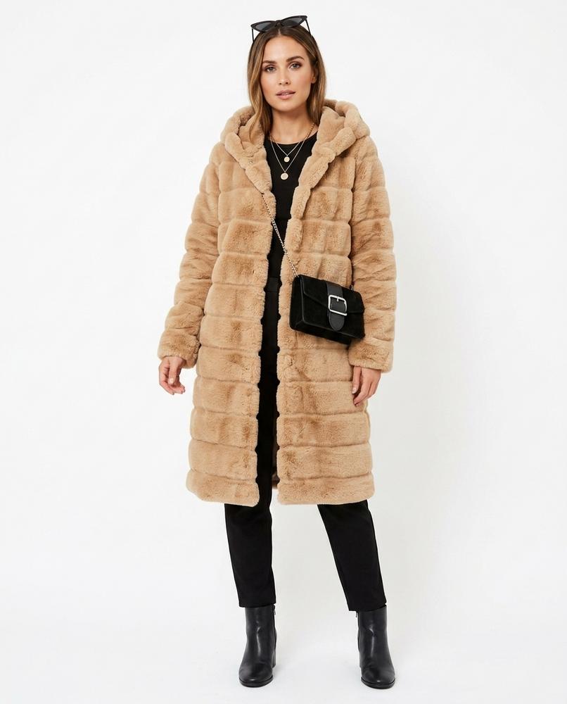Nord Wear - Dikos | Hooded Faux Fur Coat Women
