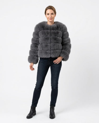 Nord Wear - Dudor | Tiered Faux Fur Jacket Women