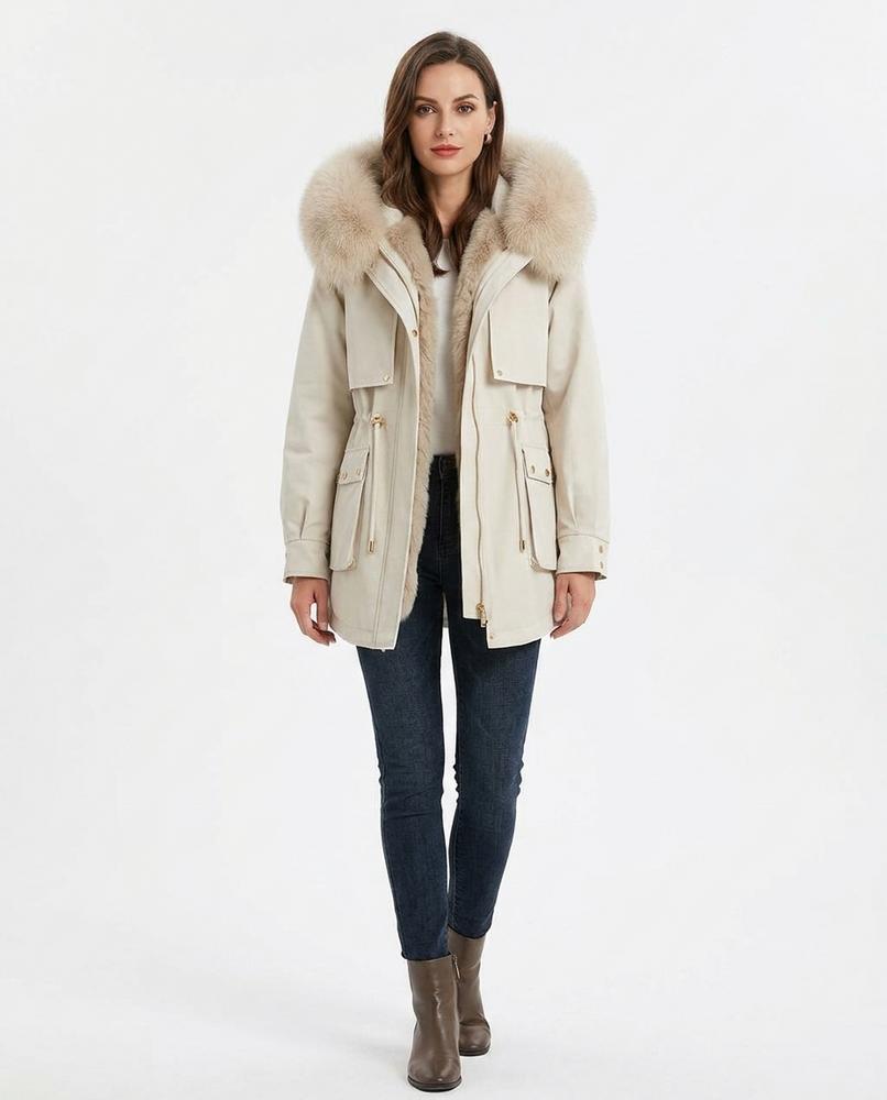 Nord Wear - Liwom | Fur-Trimmed Lined Coat Women