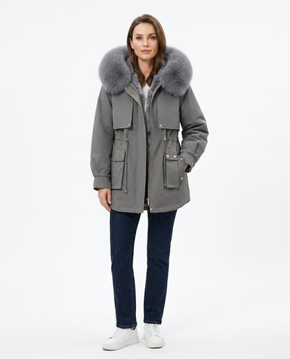 Nord Wear - Liwom | Fur-Trimmed Lined Coat Women