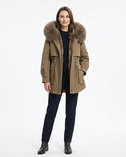 Nord Wear - Liwom | Fur-Trimmed Lined Coat Women