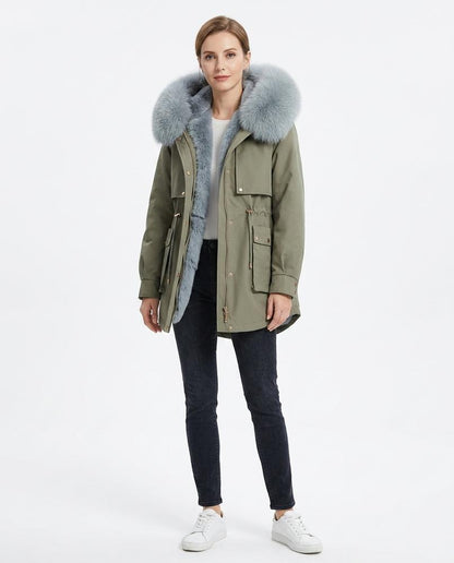 Nord Wear - Liwom | Fur-Trimmed Lined Coat Women