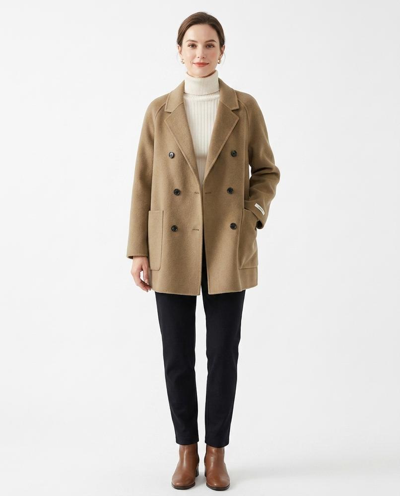 Nord Wear - Zoton | Double-Breasted Straight-Cut Coat Women