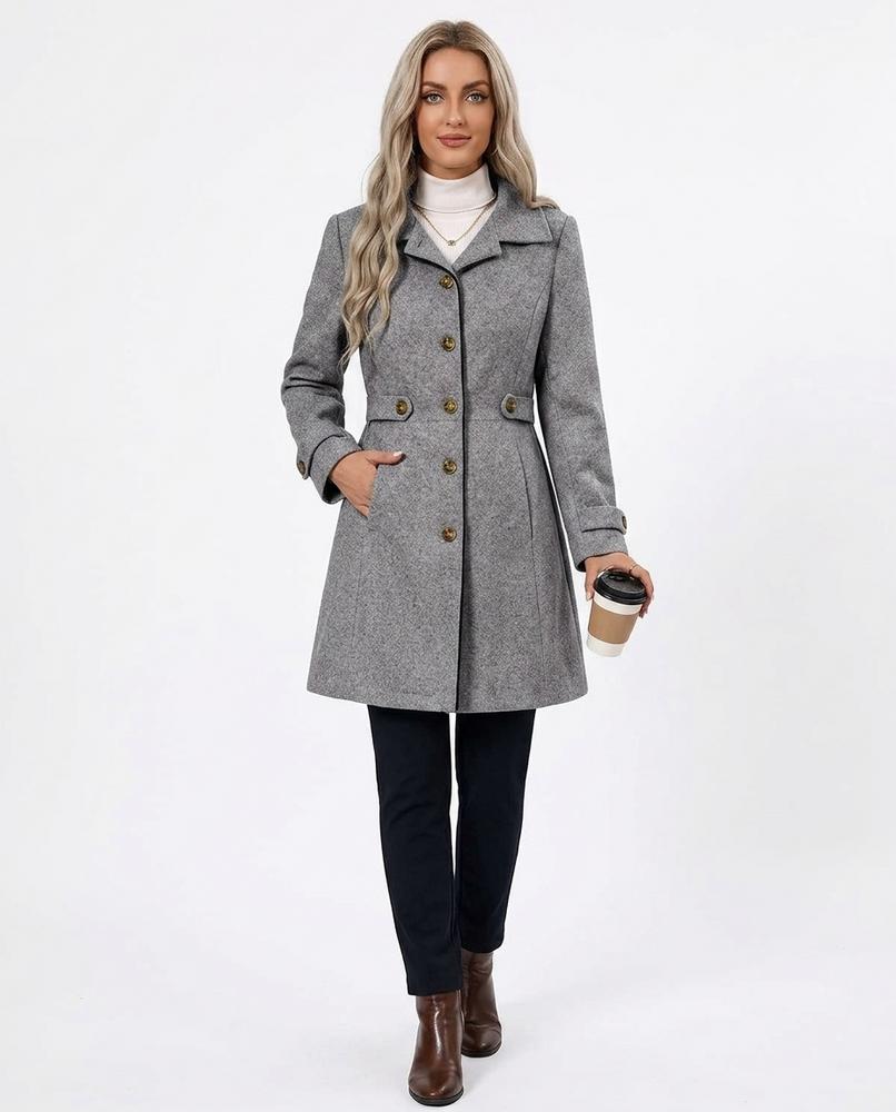Nord Wear - Dinod | Tailored Buttoned Coat Women