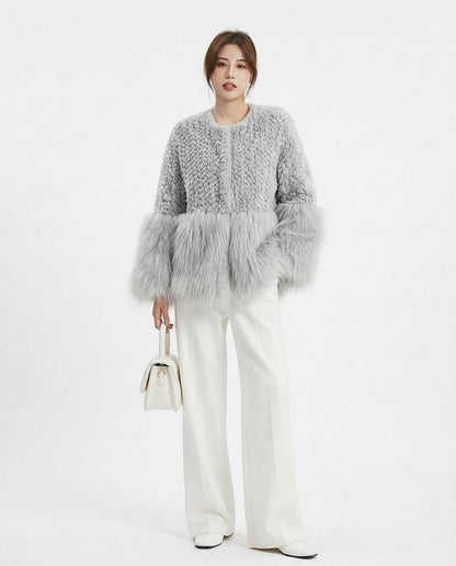 Nord Wear - Yiwel | Mixed-Texture Collarless Jacket Women