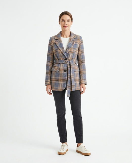 Nord Wear - Tudos | Plaid Belted Blazer Women