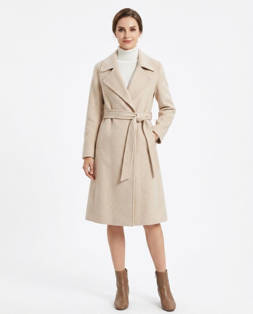 Nord Wear - Keles | Belted Wool Coat Women