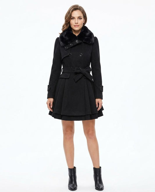 Nord Wear - Yuvev | Double-Breasted Flared Coat Women