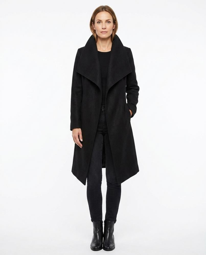 Nord Wear - Vigod | Draped-Collar Mid-Length Coat Women