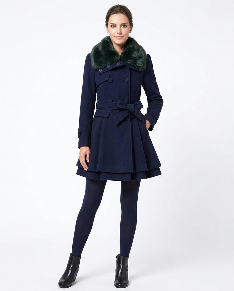 Nord Wear - Yotot | Double-Breasted Fit-and-Flare Coat Women