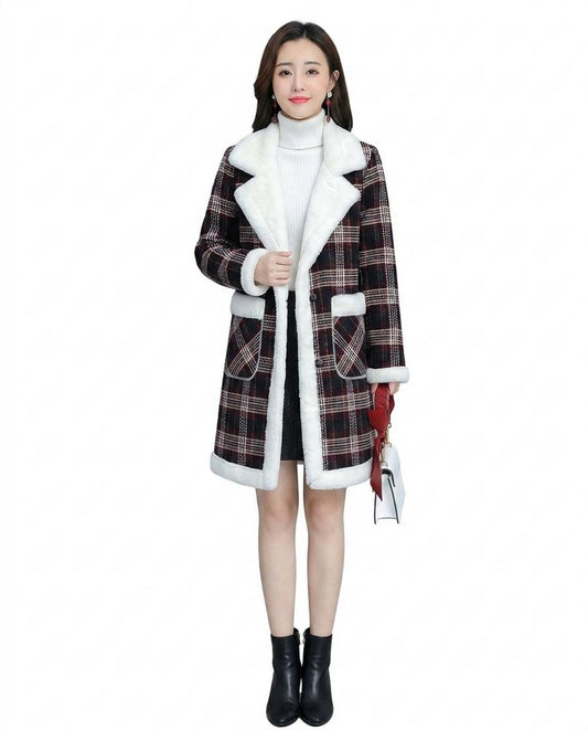 Nord Wear - Zetav | Plaid Sherpa-Lined Coat Women