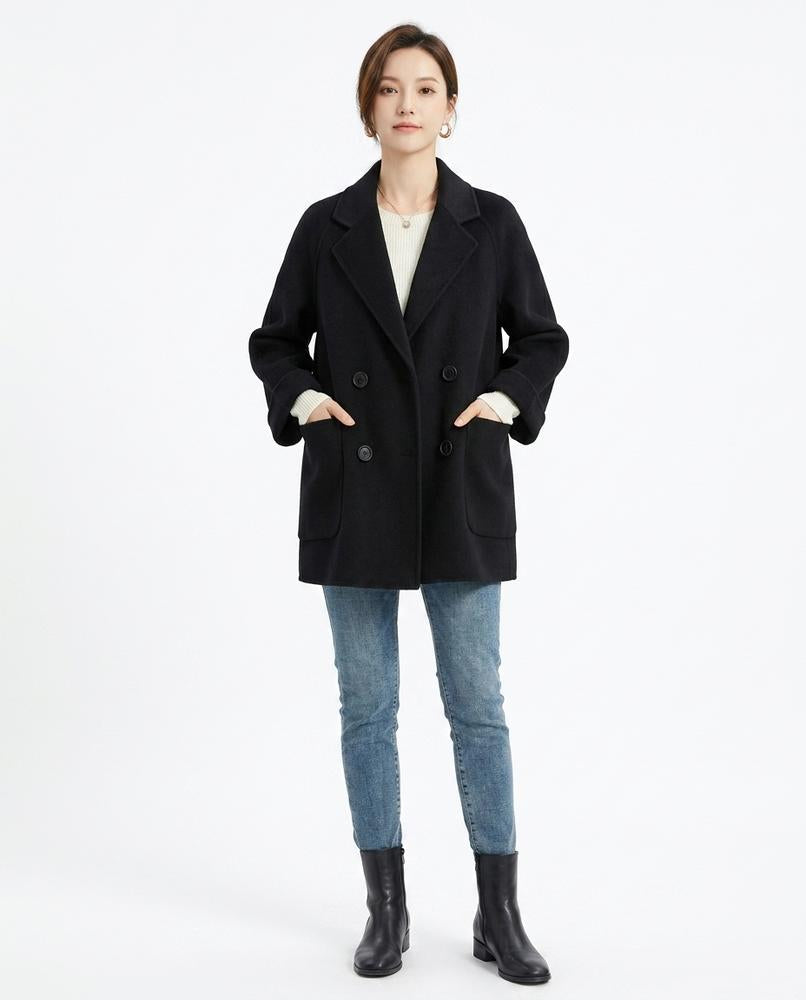 Nord Wear - Mefiv | Double-Breasted Relaxed Fit Coat Women