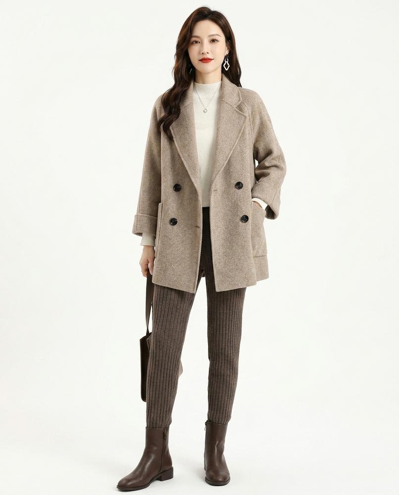 Nord Wear - Mefiv | Double-Breasted Relaxed Fit Coat Women