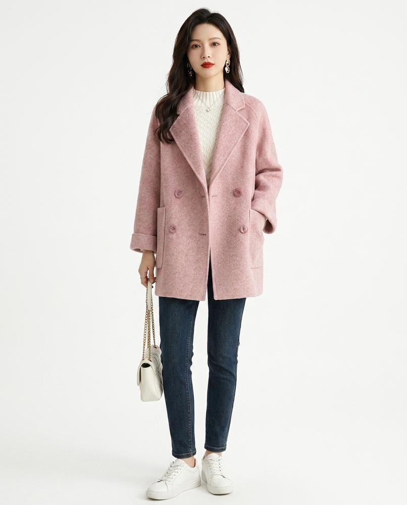 Nord Wear - Mefiv | Double-Breasted Relaxed Fit Coat Women