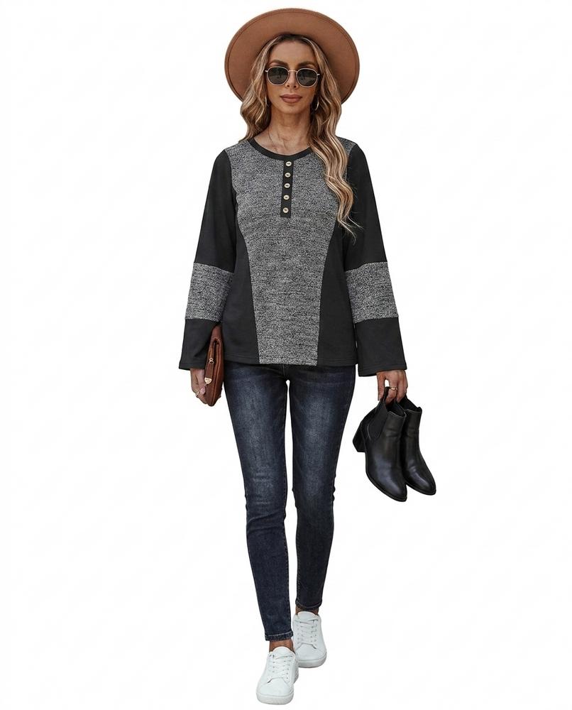 Nord Wear - Sunon | Color-Blocked Button-Placket Top Women