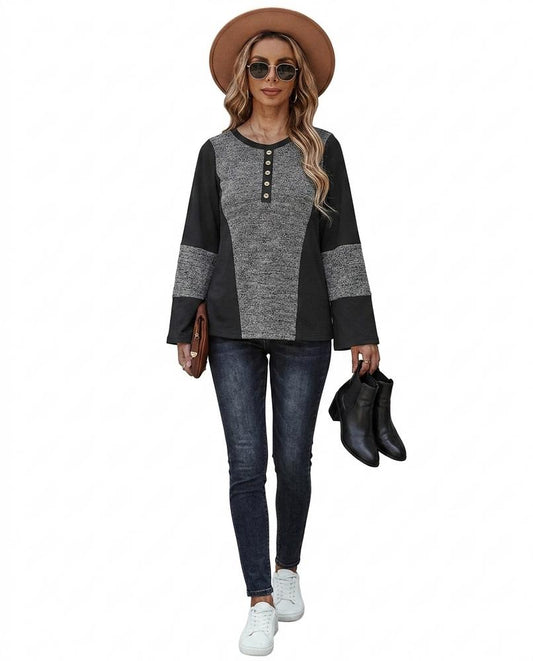 Nord Wear - Sunon | Color-Blocked Button-Placket Top Women