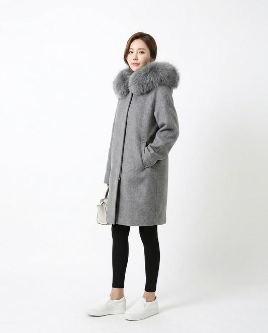 Nord Wear - Naniv | Fur-Trimmed Lined Coat Women