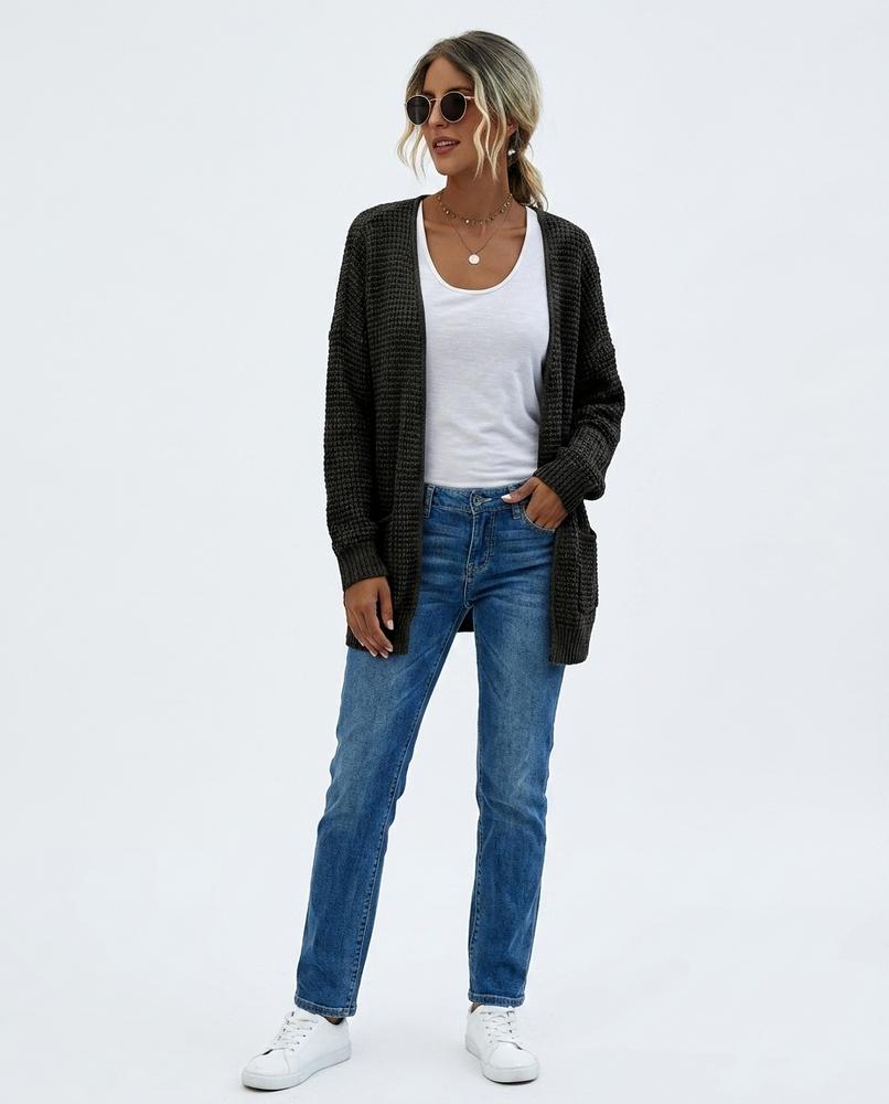 Nord Wear - Zilus | Textured Open-Front Knit Cardigan Women