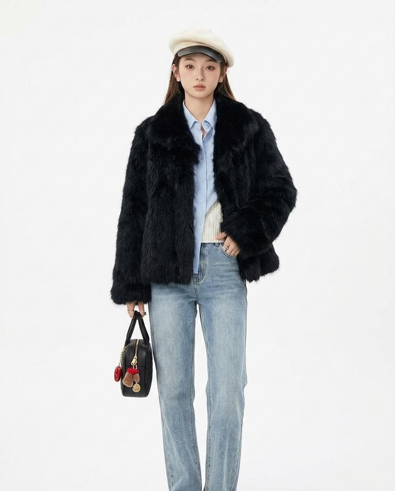 Nord Wear - Yiben | Faux-Fur Open-Front Coat Women