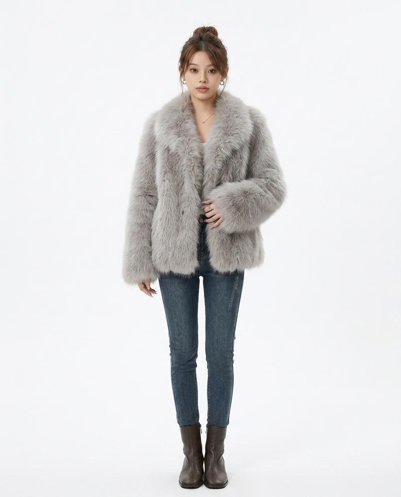 Nord Wear - Yiben | Faux-Fur Open-Front Coat Women