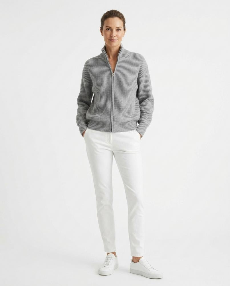 Nord Wear - Dasiv | Ribbed Zip-Up Knit Cardigan Women