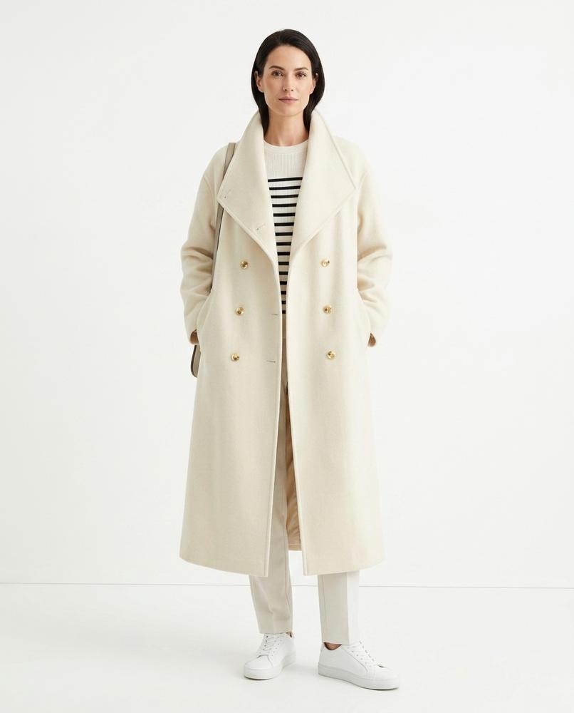 Nord Wear - Veval | Double-Breasted Textured Coat Women