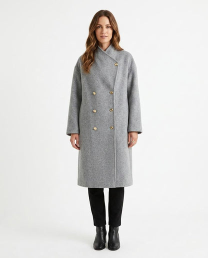 Nord Wear - Veval | Double-Breasted Textured Coat Women