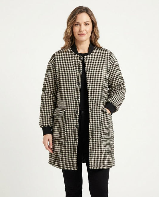 Nord Wear - Yaged | Quilted Checkered Coat Women