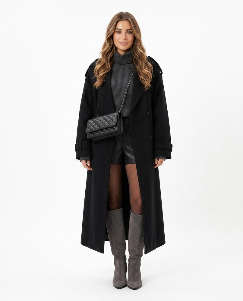 Nord Wear - Aahet | Double-Breasted Long-Cut Coat Women