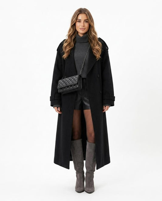 Nord Wear - Aahet | Double-Breasted Long-Cut Coat Women