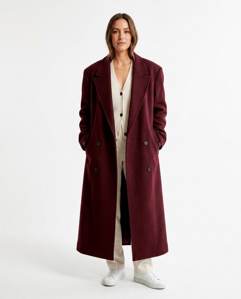 Nord Wear - Aahet | Double-Breasted Long-Cut Coat Women