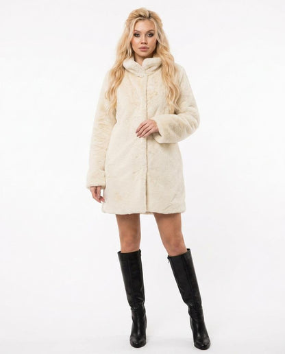 Nord Wear - Mewev | Faux-Fur Stand-Collar Coat Women