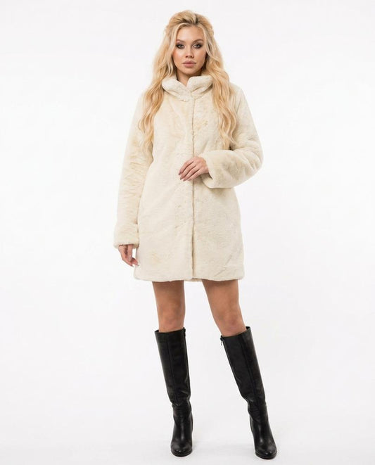 Nord Wear - Mewev | Faux-Fur Stand-Collar Coat Women