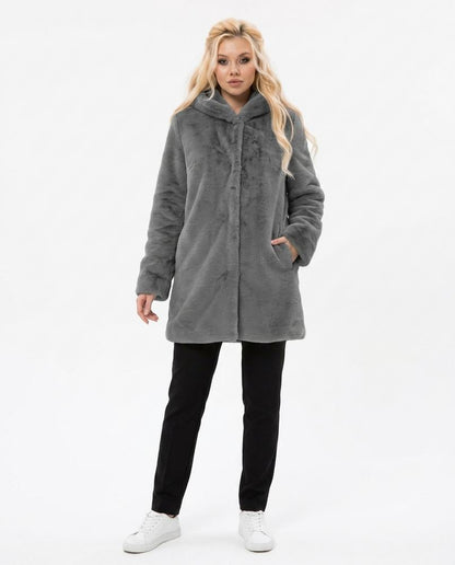 Nord Wear - Mewev | Faux-Fur Stand-Collar Coat Women