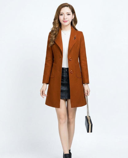Nord Wear - Sugek | Single-Breasted Slim Fit Coat Women