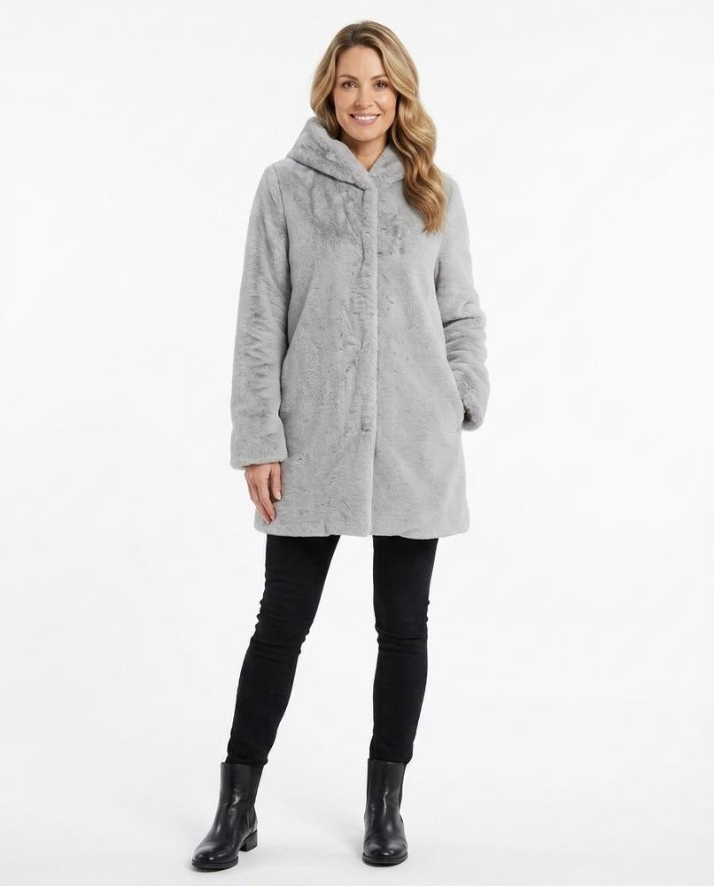 Nord Wear - Mewev | Faux-Fur Stand-Collar Coat Women