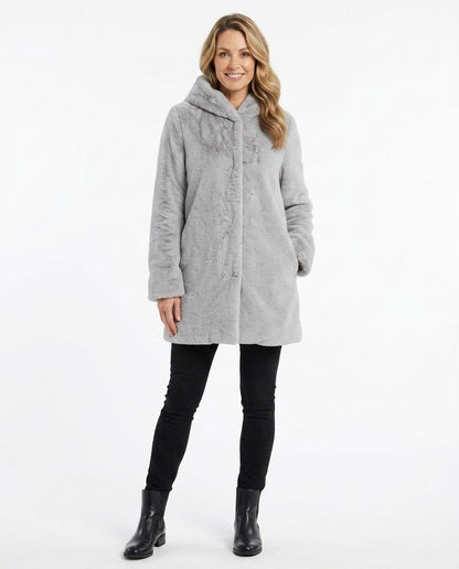 Nord Wear - Mewev | Faux-Fur Stand-Collar Coat Women