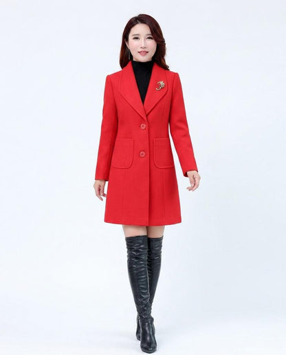 Nord Wear - Sugek | Single-Breasted Slim Fit Coat Women